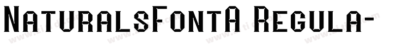 NaturalsFontA Regula字体转换